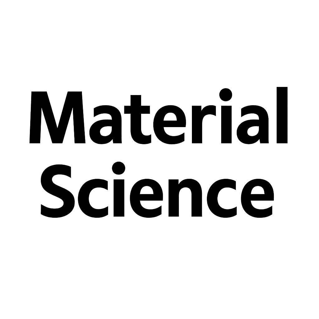 create a png image with the words Material Science